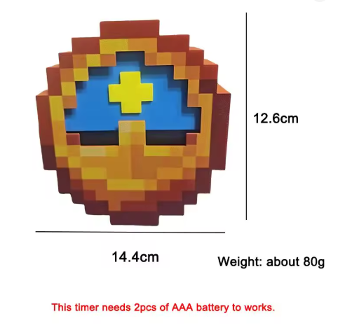 Reloj de pared de Minecraft